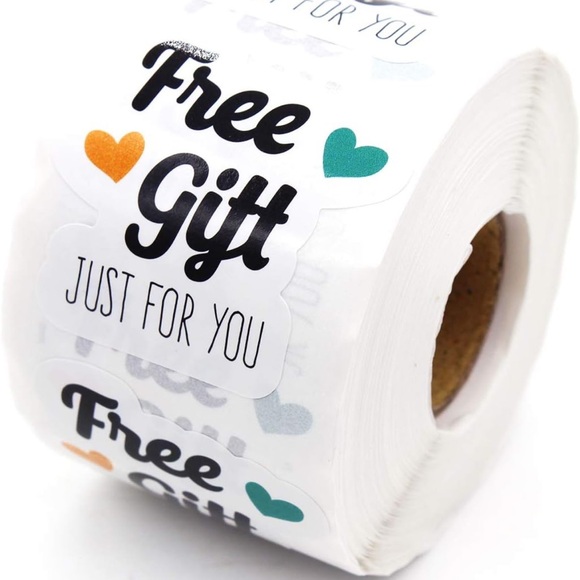 Other - 100 ‘Free Gift’ Gift Stickers Roll, Buy Now Price